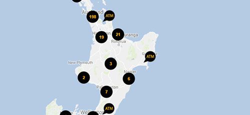 ASB ATMs - North Island NZ