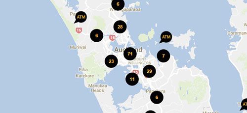 ASB ATMs in Auckland