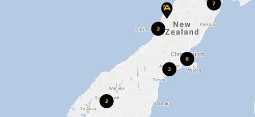 ASB Branches NZ South Island