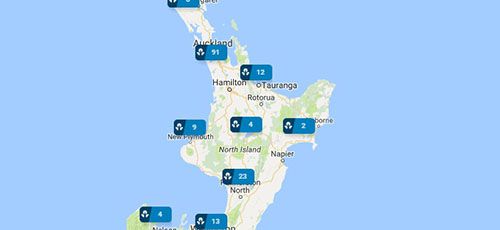 ANZ Branches - North Island