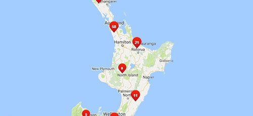 Westpac Branches - North Island