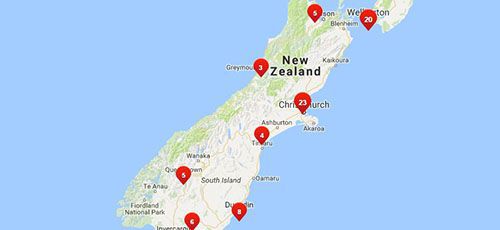 Westpac Branches - South Island